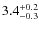 $\rm 3.4_{-0.3}^{+0.2}$