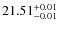 $\rm 21.51_{-0.01}^{+0.01}$