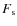 $F_{\rm s}$