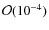 $\mathcal{O}(10^{-4})$