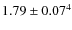 $1.79\pm0.07^4$