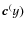 $\vec {c}^(y) $