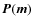 $\vec {P}(\vec {m})$