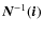 $\vec{ N}^{-1}(\vec{i})$