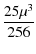$\displaystyle {\frac{25\mu^3}{256}}$