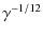 $\displaystyle \gamma^{-1/12}_{}$