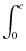 $\displaystyle \int_{0}^{c}$