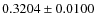$0.3204\pm0.0100$