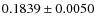 $0.1839\pm0.0050$