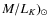 $M/L_K)_{\odot}$