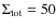 $\Sigma_{\rm tot} = 50$