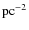 ${\rm pc}^{-2}$