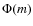$\Phi(m)$