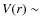 $V(r)\sim$