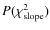 $P(\chi_{{\rm slope}}^{2})$
