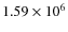 $1.59\times 10^{6}$