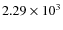 $2.29\times 10^{3}$
