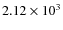 $2.12\times 10^{3}$