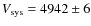 $V_{\rm sys} = 4942 \pm 6$