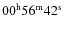 $00^{\rm h}56^{\rm m}42^{\rm s}$
