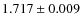 $1.717 \pm 0.009$
