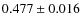$0.477 \pm 0.016$