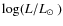 $\log (L/\mbox{$L_{\odot}$ })$