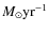 $M_{\odot} {\rm yr}^{-1}$