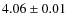 $4.06\pm0.01$