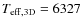 $T_{\rm eff,3D}=6327$
