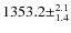 $1353.2\pm^{2.1}_{1.4}$