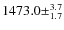$1473.0\pm^{3.7}_{1.7}$