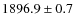 $1896.9\pm0.7$