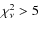 $\chi^2_{\nu} > 5$