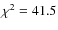 $\chi^2=41.5$