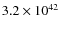 $3.2\times 10^{42}$