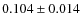 $0.104 \pm 0.014$