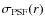 $\sigma_{\rm PSF}(r)$