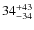 $34^{\rm +43}_{-34}$