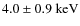 $4.0\pm 0.9~\rm keV$