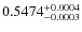 $0.5474_{-0.0003}^{\rm +0.0004}$