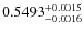 $0.5493_{-0.0016}^{\rm +0.0015}$
