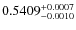 $0.5409_{-0.0010}^{\rm +0.0007}$