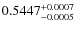 $0.5447_{-0.0005}^{\rm +0.0007}$