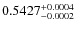 $0.5427_{-0.0002}^{\rm +0.0004}$