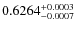 $0.6264_{-0.0007}^{\rm +0.0003}$