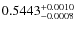 $0.5443_{-0.0008}^{\rm +0.0010}$