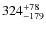 $324_{-179}^{\rm + 78}$