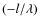 $(-l/\lambda)$