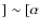 $]\sim [\alpha$
